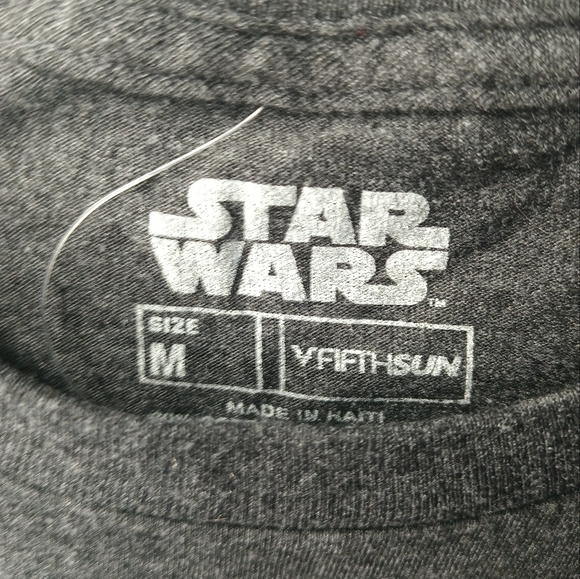 Star Wars Men’s Size Medium Gray Storm Trooper Starry Night Short Sleeve T-Shirt - Picture 4 of 5